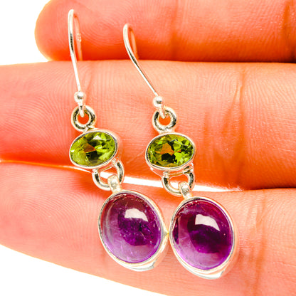Amethyst Earrings handcrafted by Ana Silver Co - EARR417272