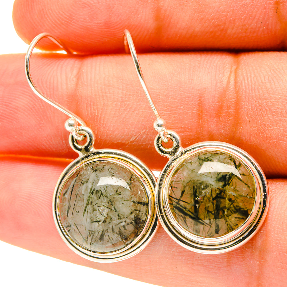 Tourmalinated Quartz Earrings handcrafted by Ana Silver Co - EARR417280