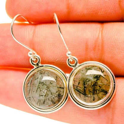 Tourmalinated Quartz Earrings handcrafted by Ana Silver Co - EARR417280