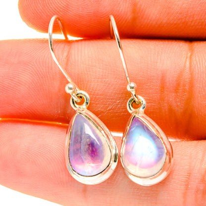 Rainbow Moonstone Earrings handcrafted by Ana Silver Co - EARR417284