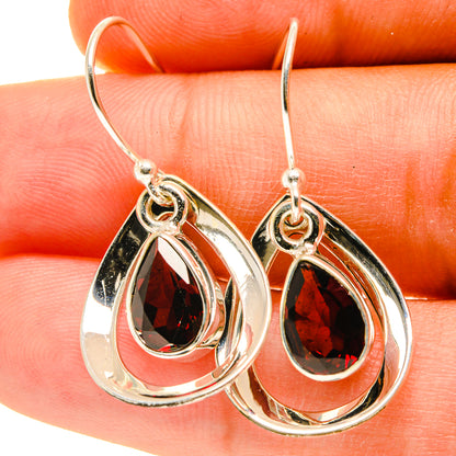 Garnet Earrings handcrafted by Ana Silver Co - EARR417292