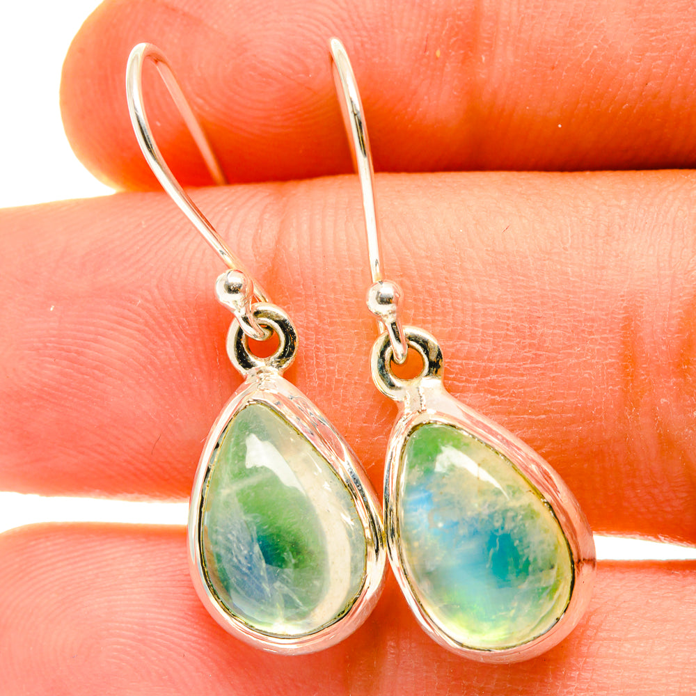 Green Moonstone Earrings handcrafted by Ana Silver Co - EARR417296