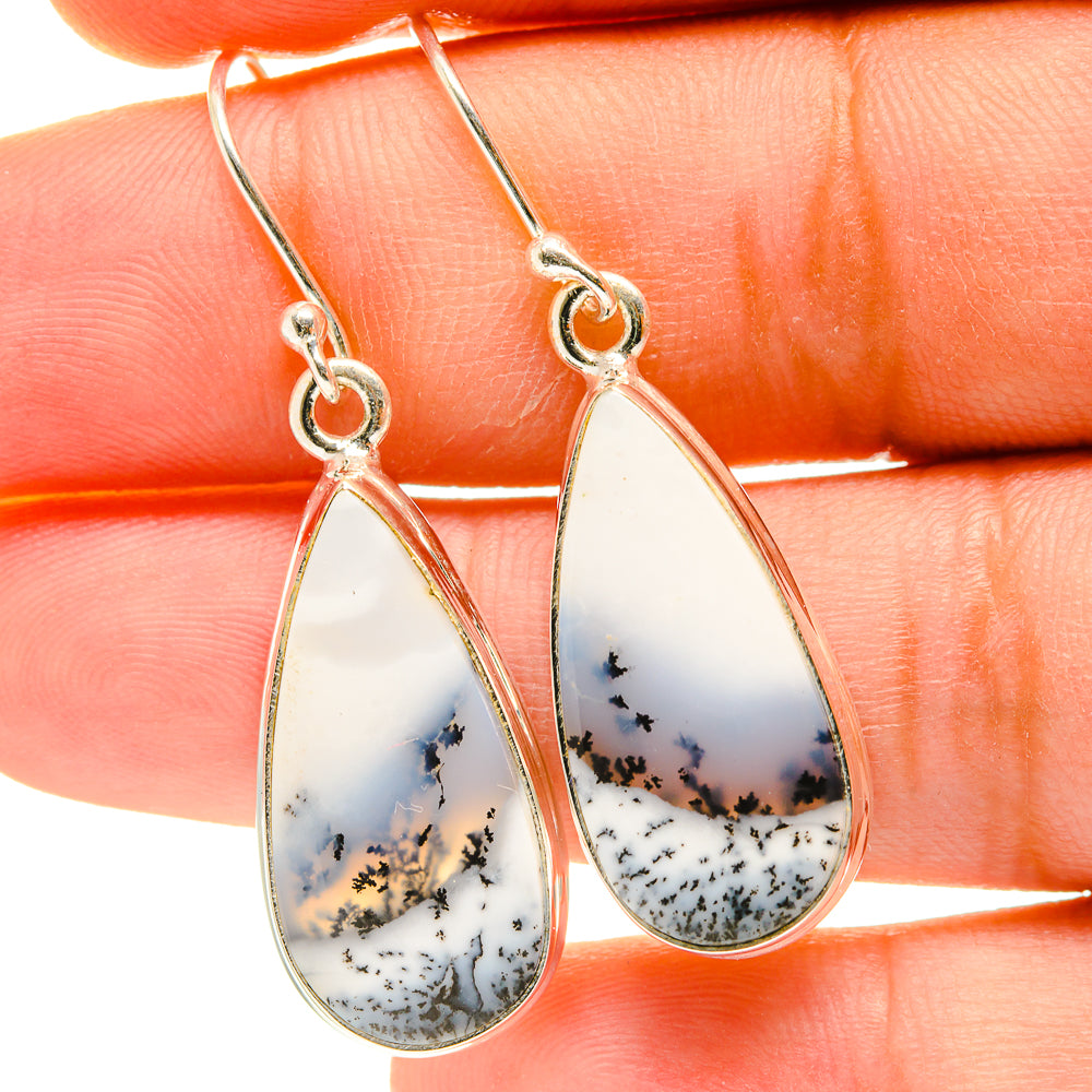 Dendritic Opal Earrings handcrafted by Ana Silver Co - EARR417308