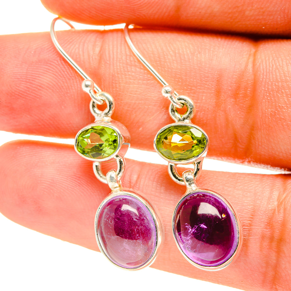 Amethyst Earrings handcrafted by Ana Silver Co - EARR417310