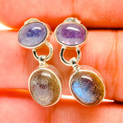 Labradorite Earrings handcrafted by Ana Silver Co - EARR417312