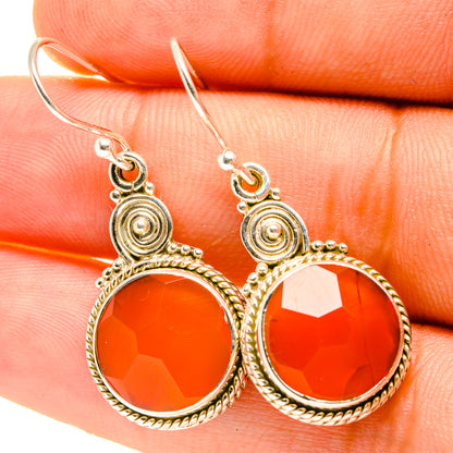 Carnelian Earrings handcrafted by Ana Silver Co - EARR417323