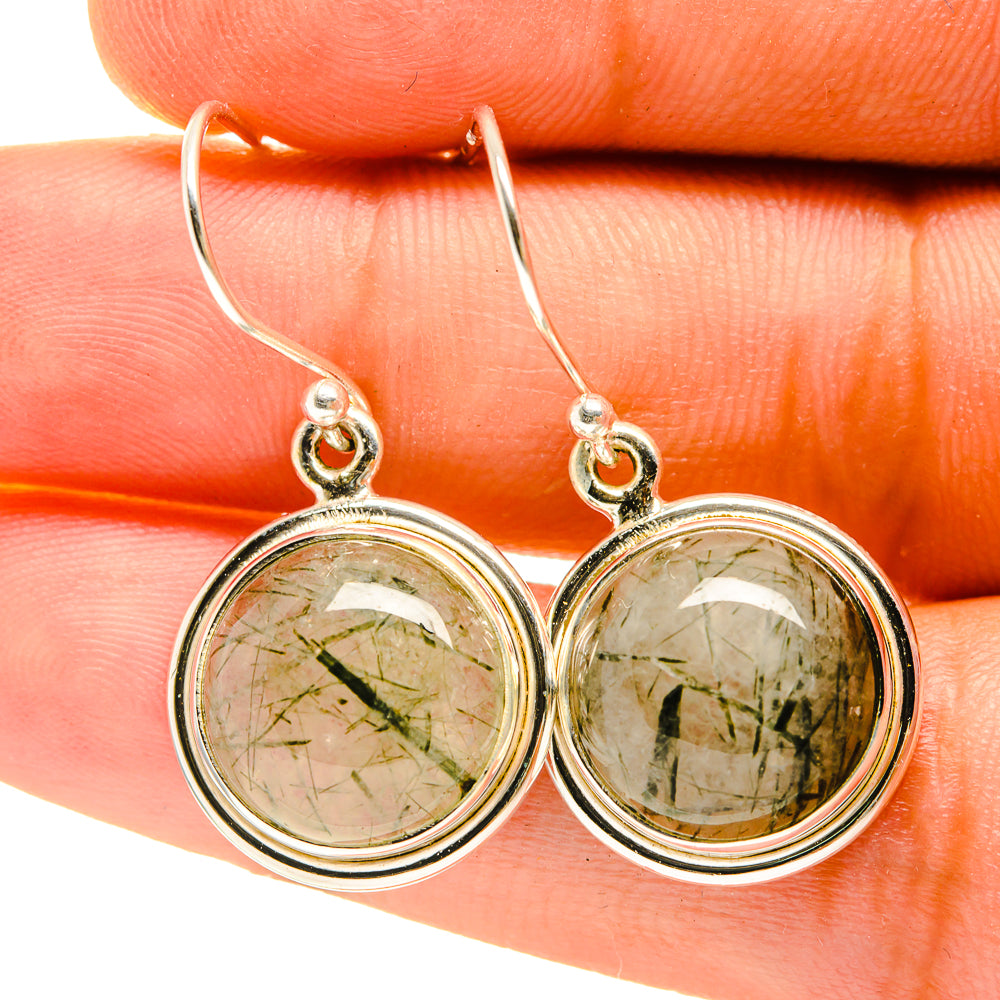 Tourmalinated Quartz Earrings handcrafted by Ana Silver Co - EARR417326
