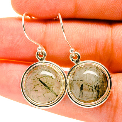 Tourmalinated Quartz Earrings handcrafted by Ana Silver Co - EARR417326