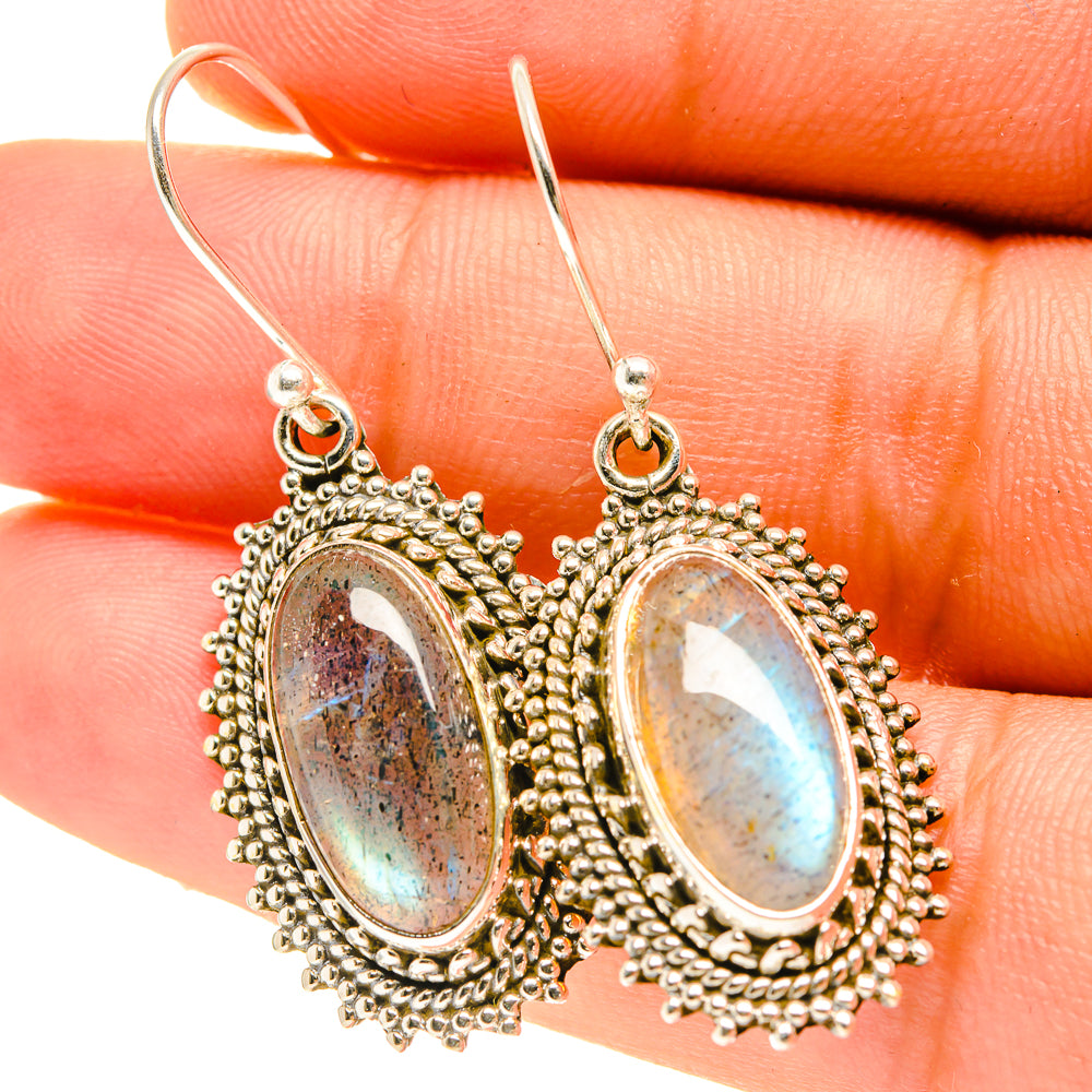 Labradorite Earrings handcrafted by Ana Silver Co - EARR417327