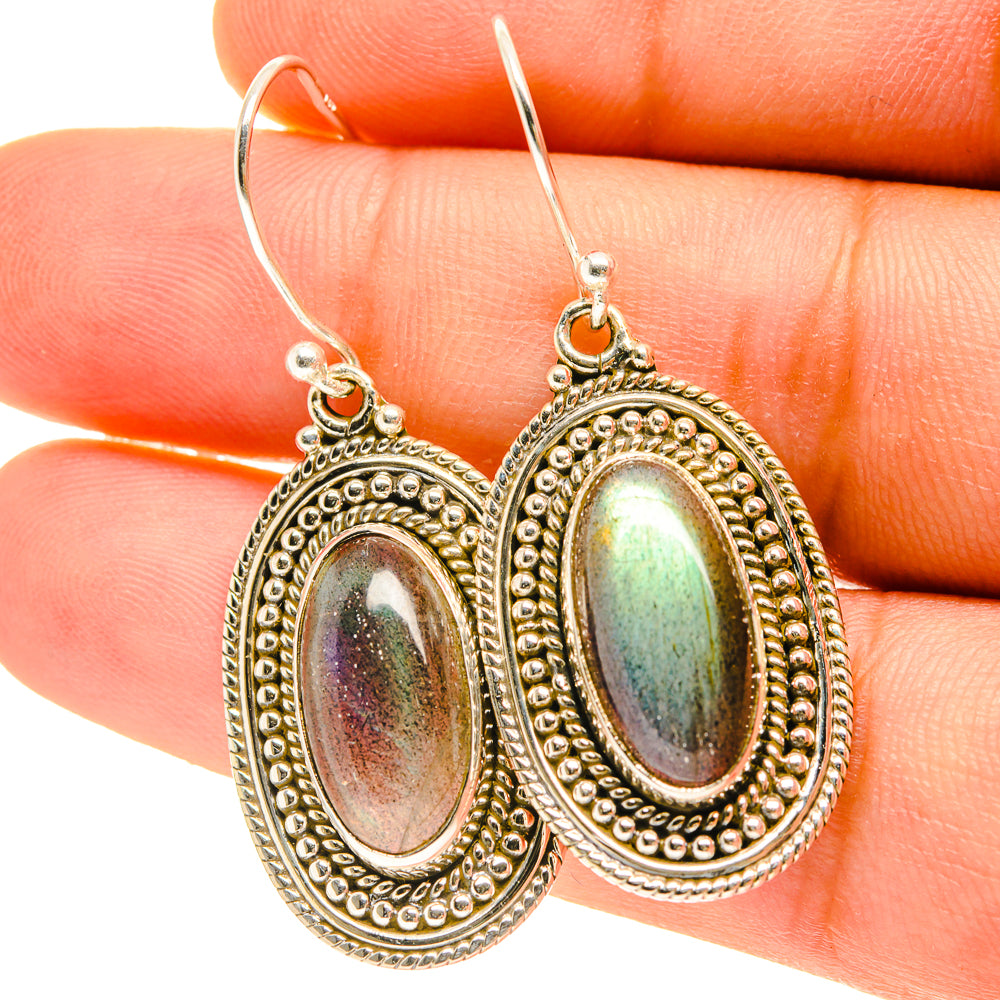 Labradorite Earrings handcrafted by Ana Silver Co - EARR417331