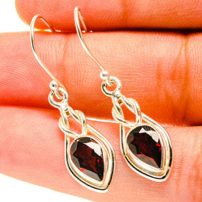 Garnet Earrings handcrafted by Ana Silver Co - EARR417335