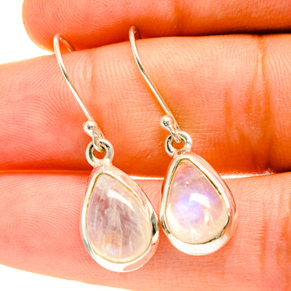 Rainbow Moonstone Earrings handcrafted by Ana Silver Co - EARR417343
