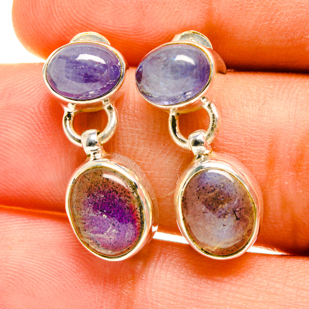 Labradorite Earrings handcrafted by Ana Silver Co - EARR417346