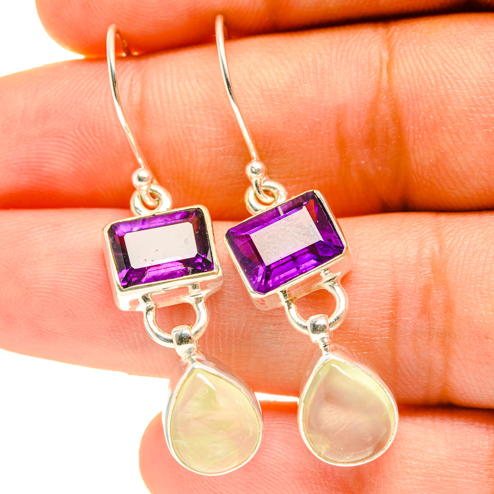 Prehnite Earrings handcrafted by Ana Silver Co - EARR417352
