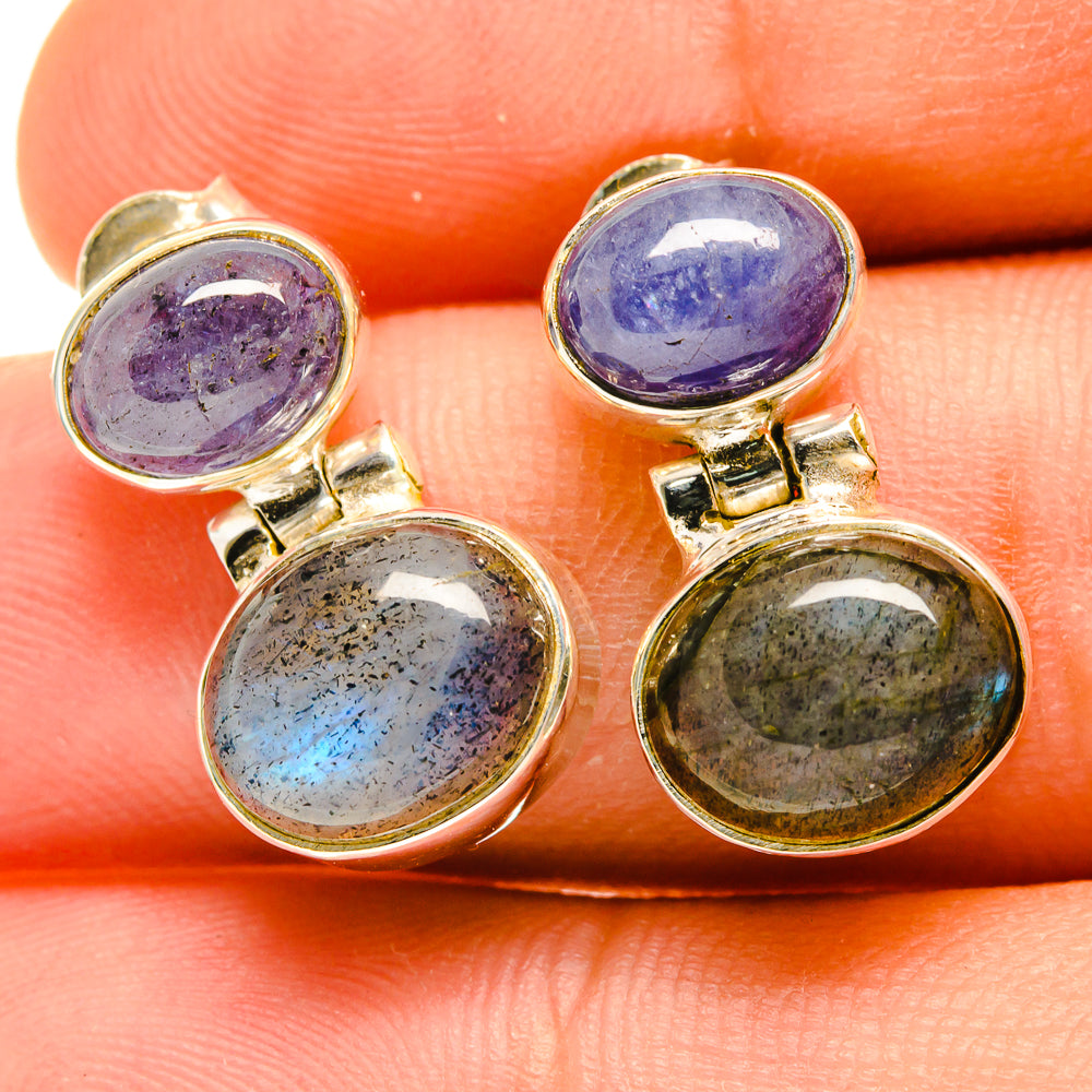Labradorite Earrings handcrafted by Ana Silver Co - EARR417356