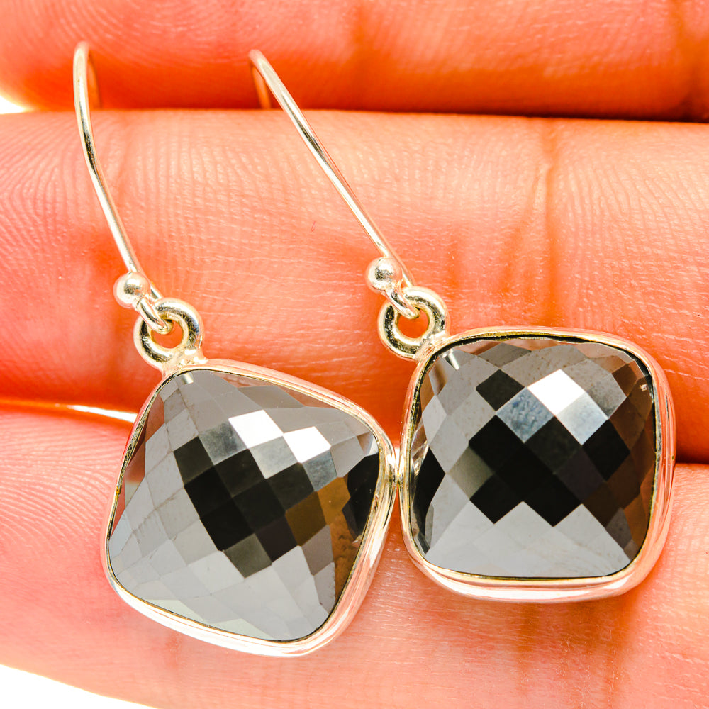 Hematite Earrings handcrafted by Ana Silver Co - EARR417362