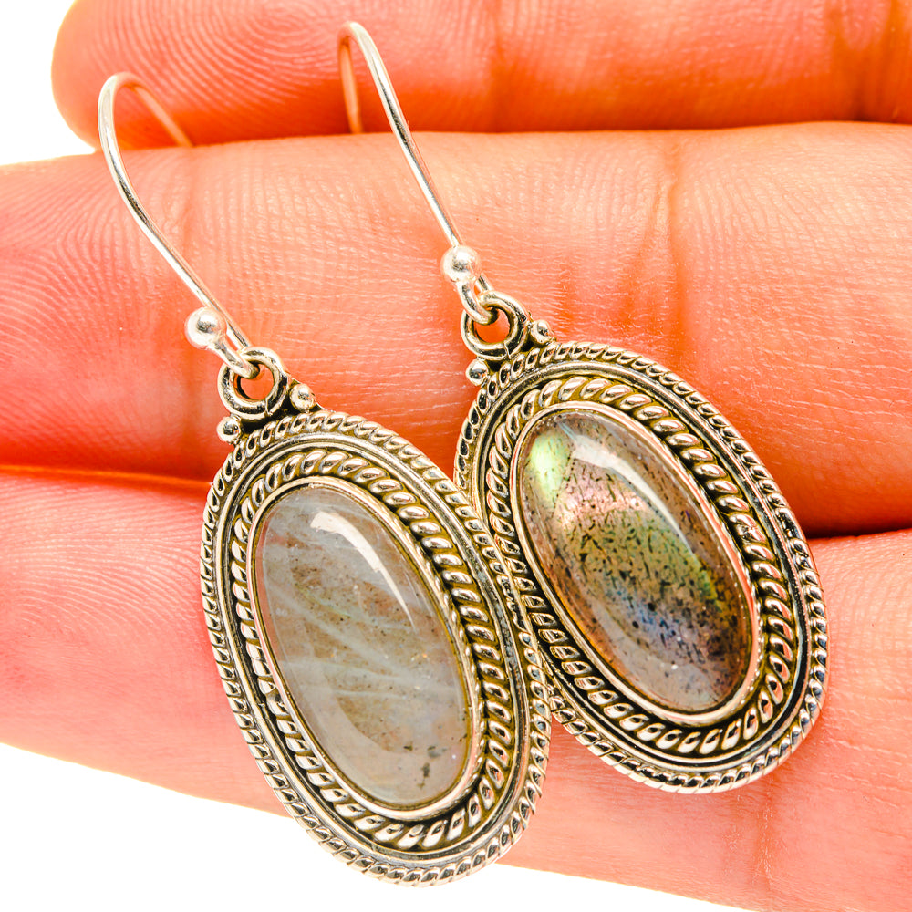 Labradorite Earrings handcrafted by Ana Silver Co - EARR417363