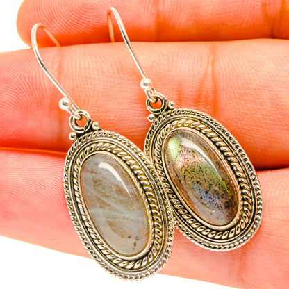 Labradorite Earrings handcrafted by Ana Silver Co - EARR417363
