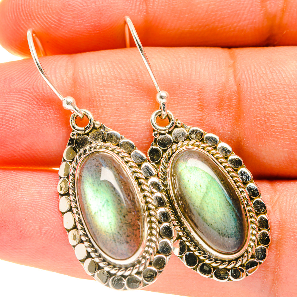 Labradorite Earrings handcrafted by Ana Silver Co - EARR417366