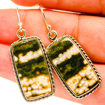 Ocean Jasper Earrings handcrafted by Ana Silver Co - EARR417372