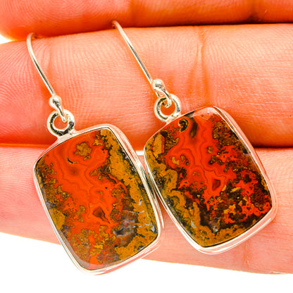 Moroccan Agate Earrings handcrafted by Ana Silver Co - EARR417378