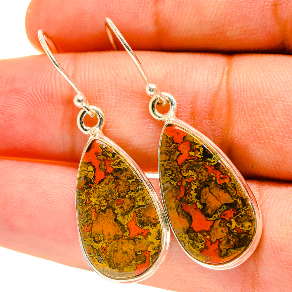 Moroccan Agate Earrings handcrafted by Ana Silver Co - EARR417384