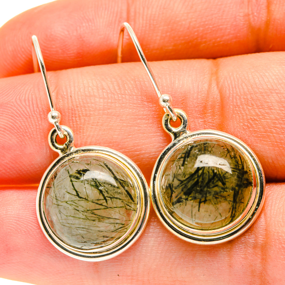 Tourmalinated Quartz Earrings handcrafted by Ana Silver Co - EARR417385