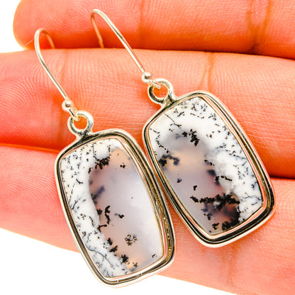 Dendritic Opal Earrings handcrafted by Ana Silver Co - EARR417386
