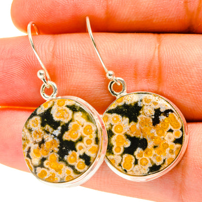 Ocean Jasper Earrings handcrafted by Ana Silver Co - EARR417391