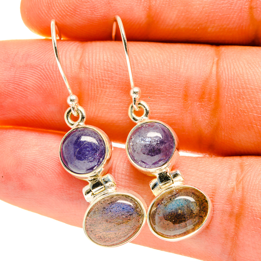 Labradorite Earrings handcrafted by Ana Silver Co - EARR417400