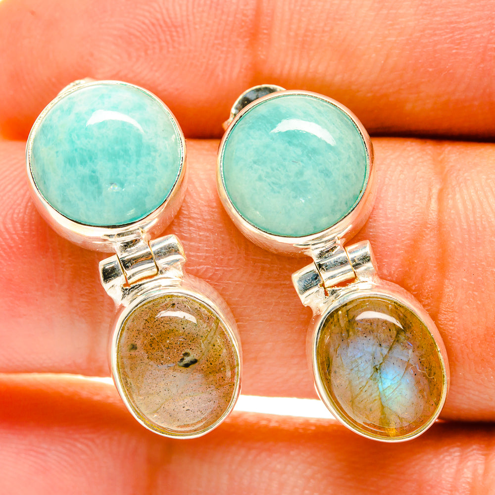 Labradorite Earrings handcrafted by Ana Silver Co - EARR417401