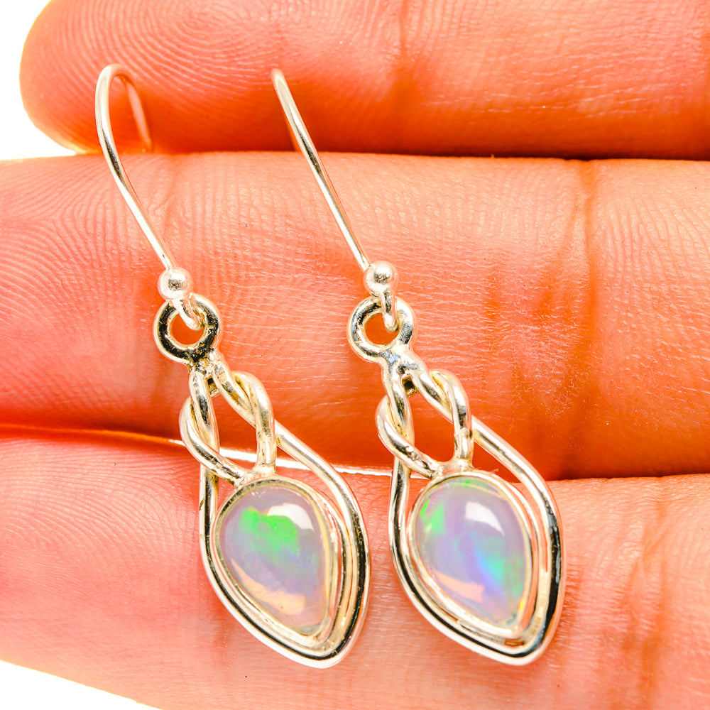 Ethiopian Opal Earrings handcrafted by Ana Silver Co - EARR417404