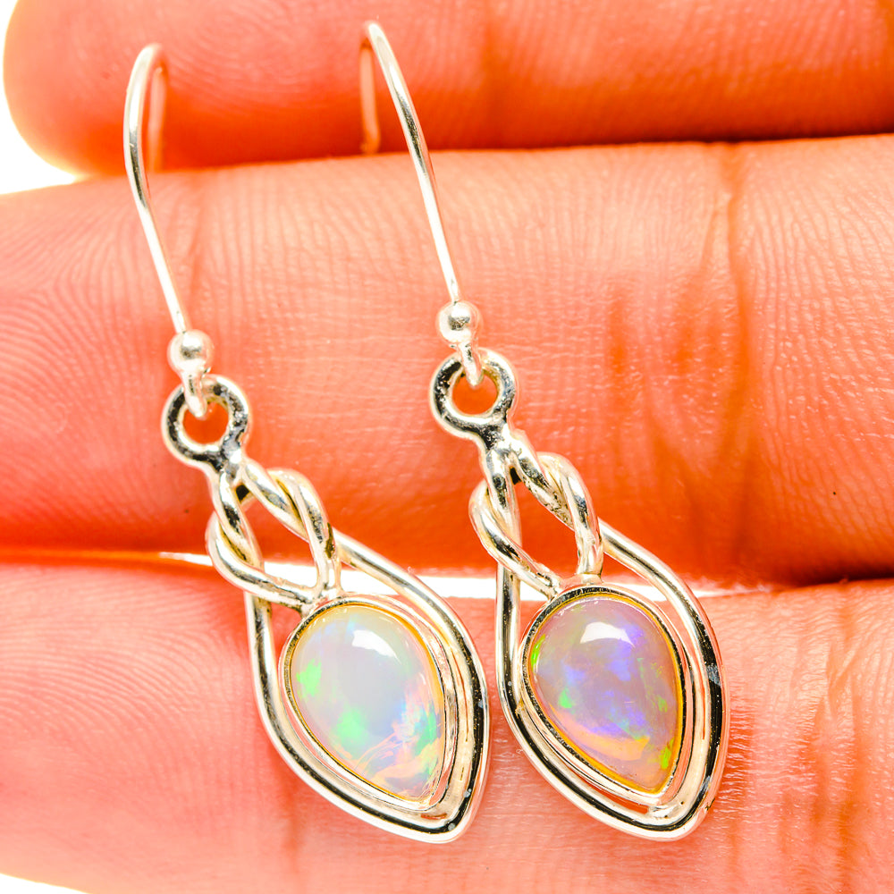 Ethiopian Opal Earrings handcrafted by Ana Silver Co - EARR417411