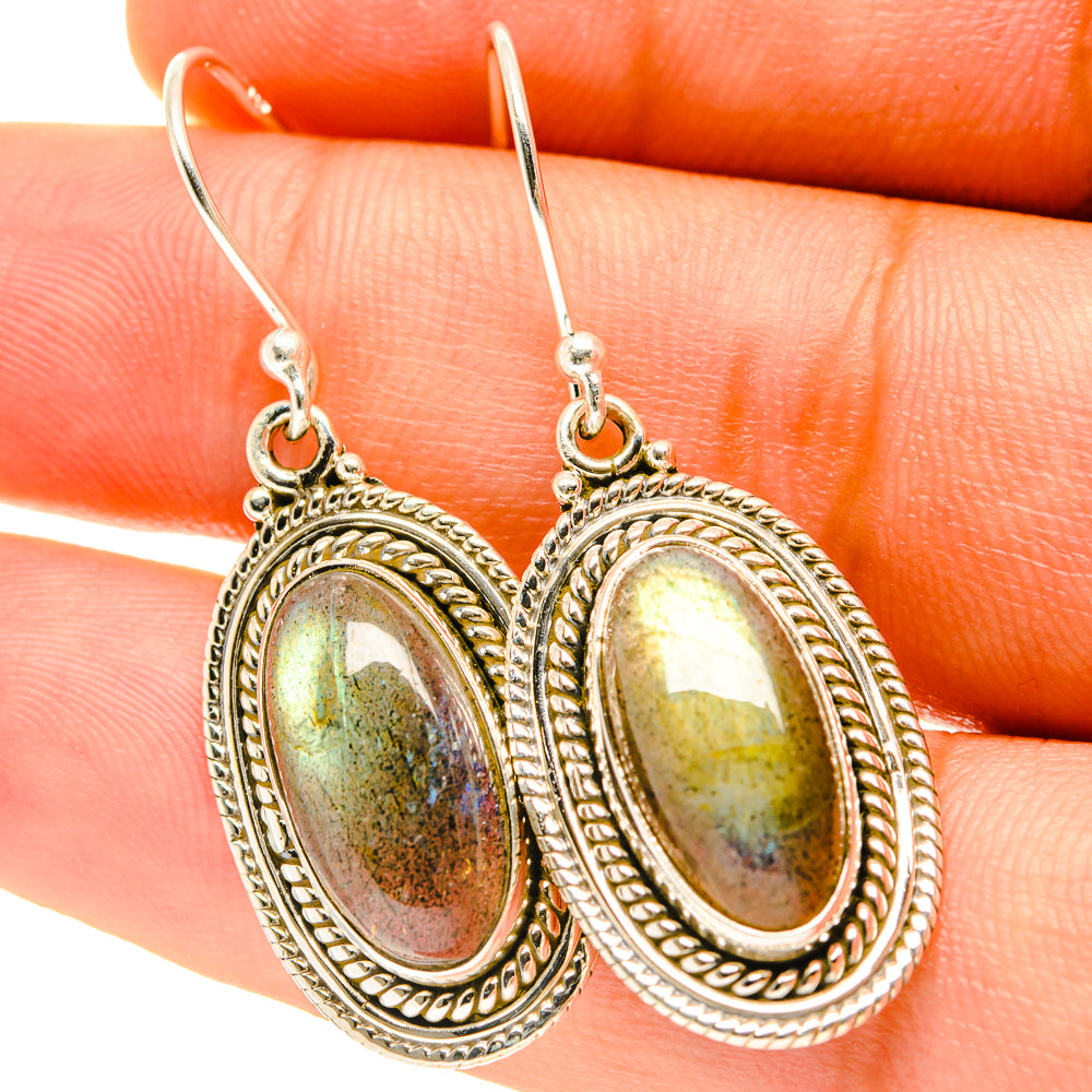 Labradorite Earrings handcrafted by Ana Silver Co - EARR417420