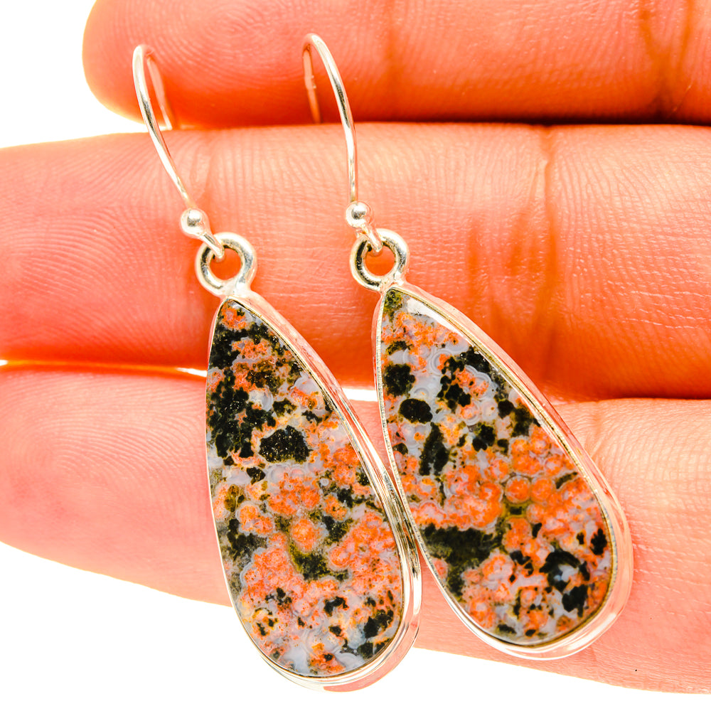 Ocean Jasper Earrings handcrafted by Ana Silver Co - EARR417435
