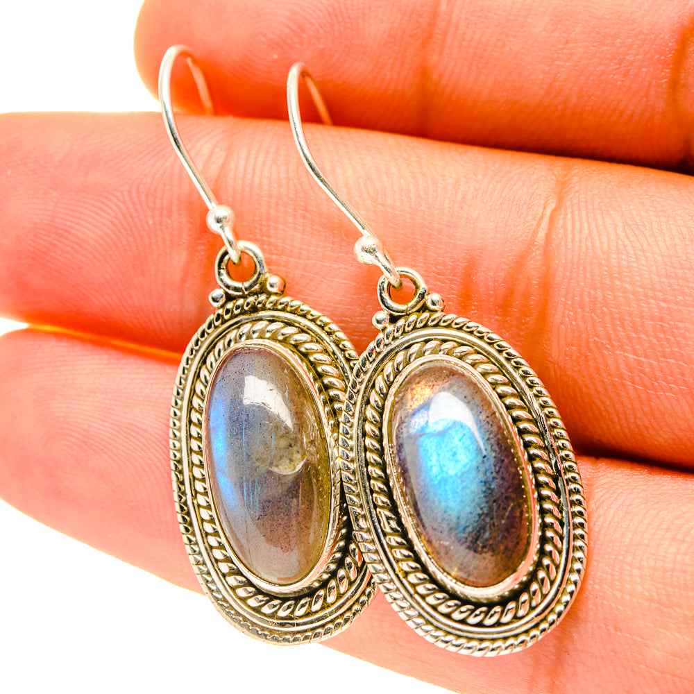 Labradorite Earrings handcrafted by Ana Silver Co - EARR417440