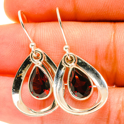 Garnet Earrings handcrafted by Ana Silver Co - EARR417442