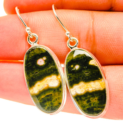 Ocean Jasper Earrings handcrafted by Ana Silver Co - EARR417443