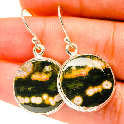 Ocean Jasper Earrings handcrafted by Ana Silver Co - EARR417446