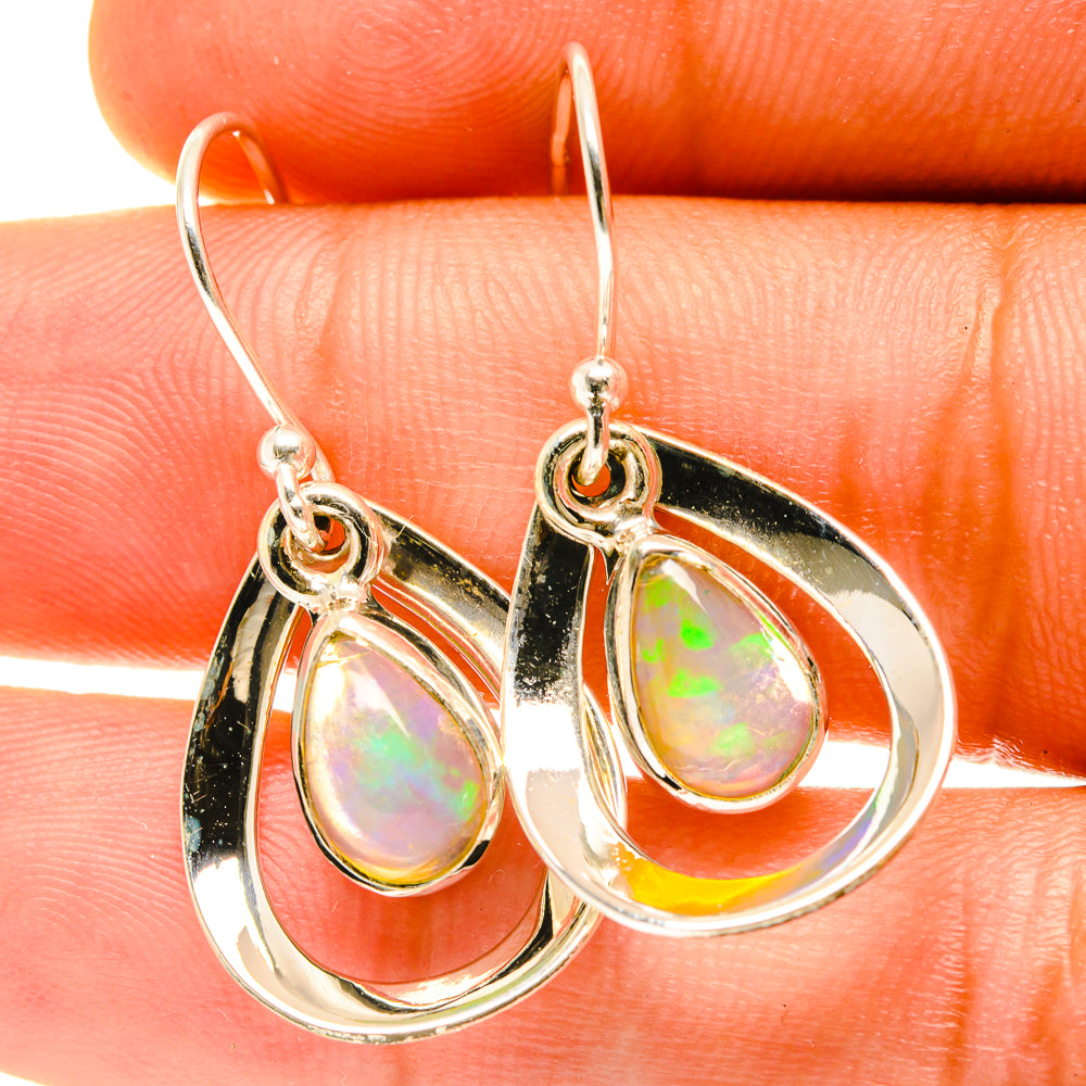 Ethiopian Opal Earrings handcrafted by Ana Silver Co - EARR417450