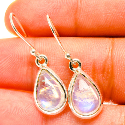 Rainbow Moonstone Earrings handcrafted by Ana Silver Co - EARR417452