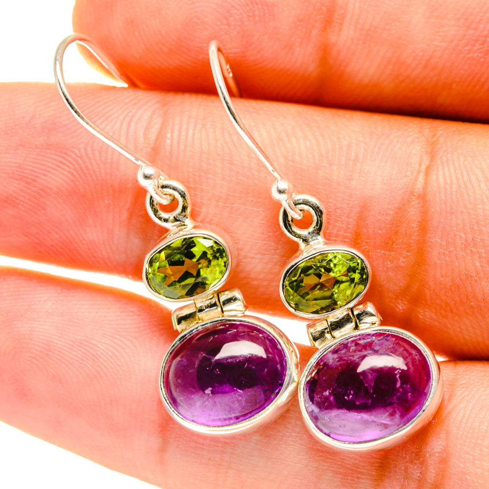 Amethyst Earrings handcrafted by Ana Silver Co - EARR417461
