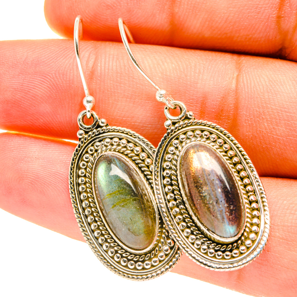 Labradorite Earrings handcrafted by Ana Silver Co - EARR417463
