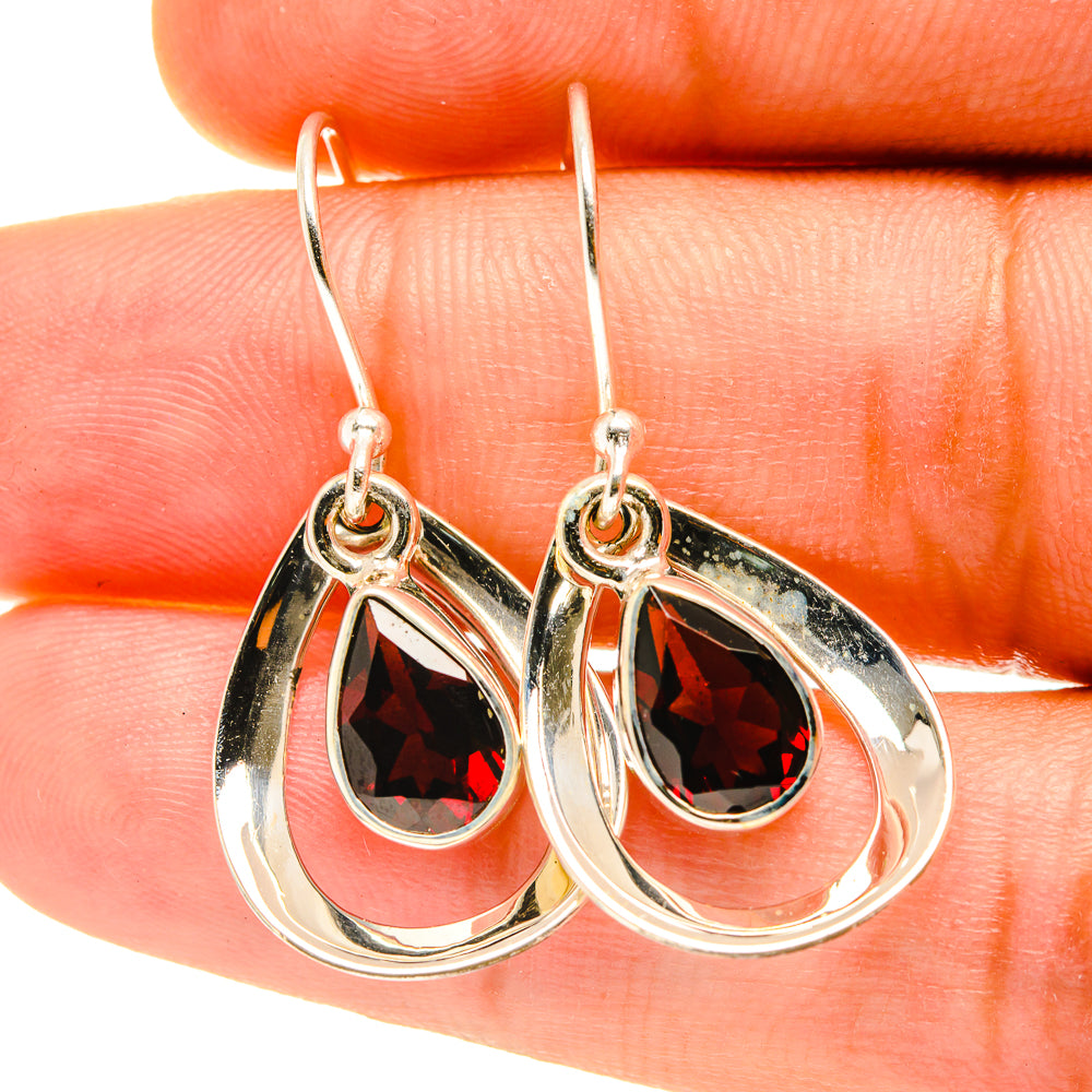Garnet Earrings handcrafted by Ana Silver Co - EARR417464