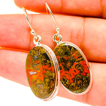 Moroccan Agate Earrings handcrafted by Ana Silver Co - EARR417471