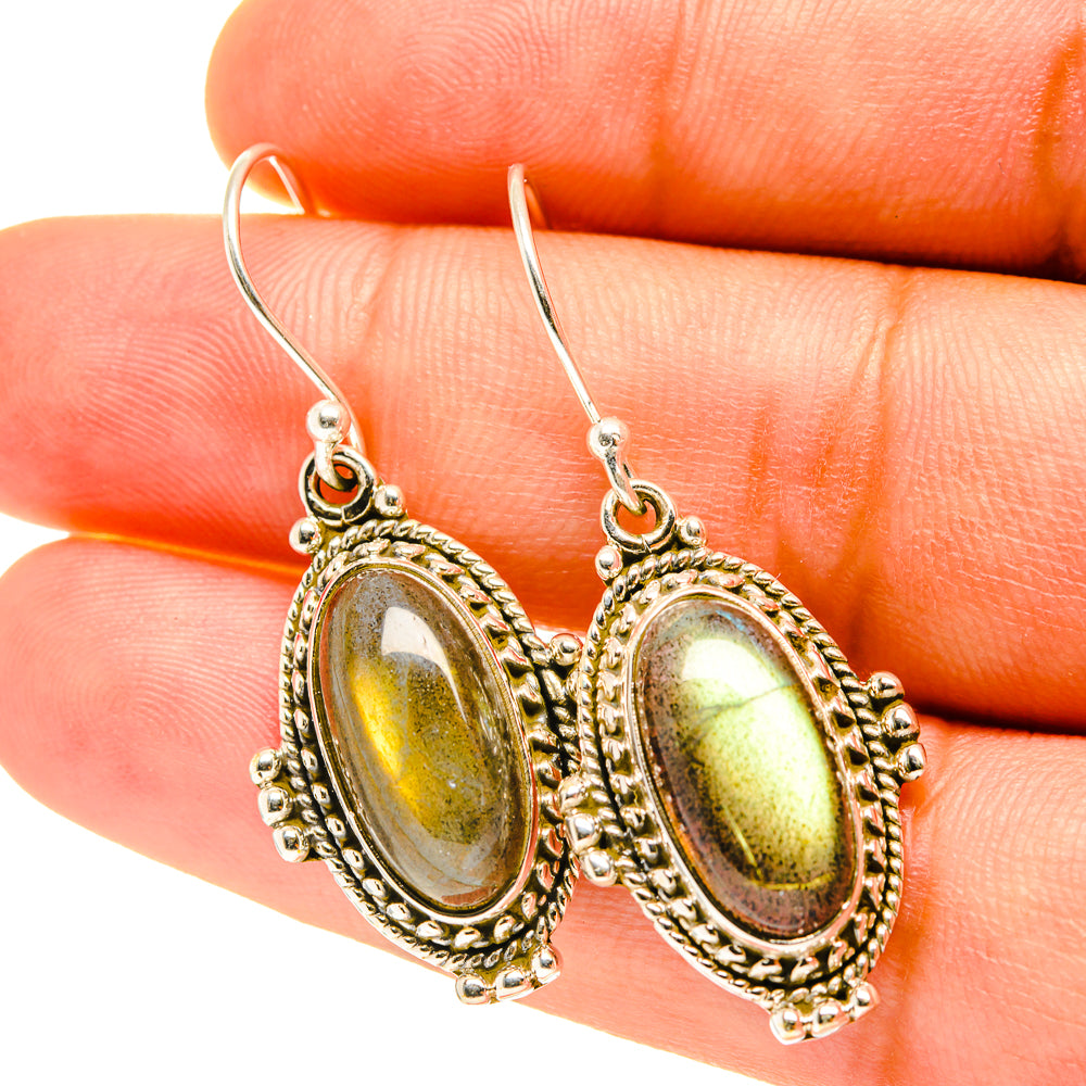 Labradorite Earrings handcrafted by Ana Silver Co - EARR417481