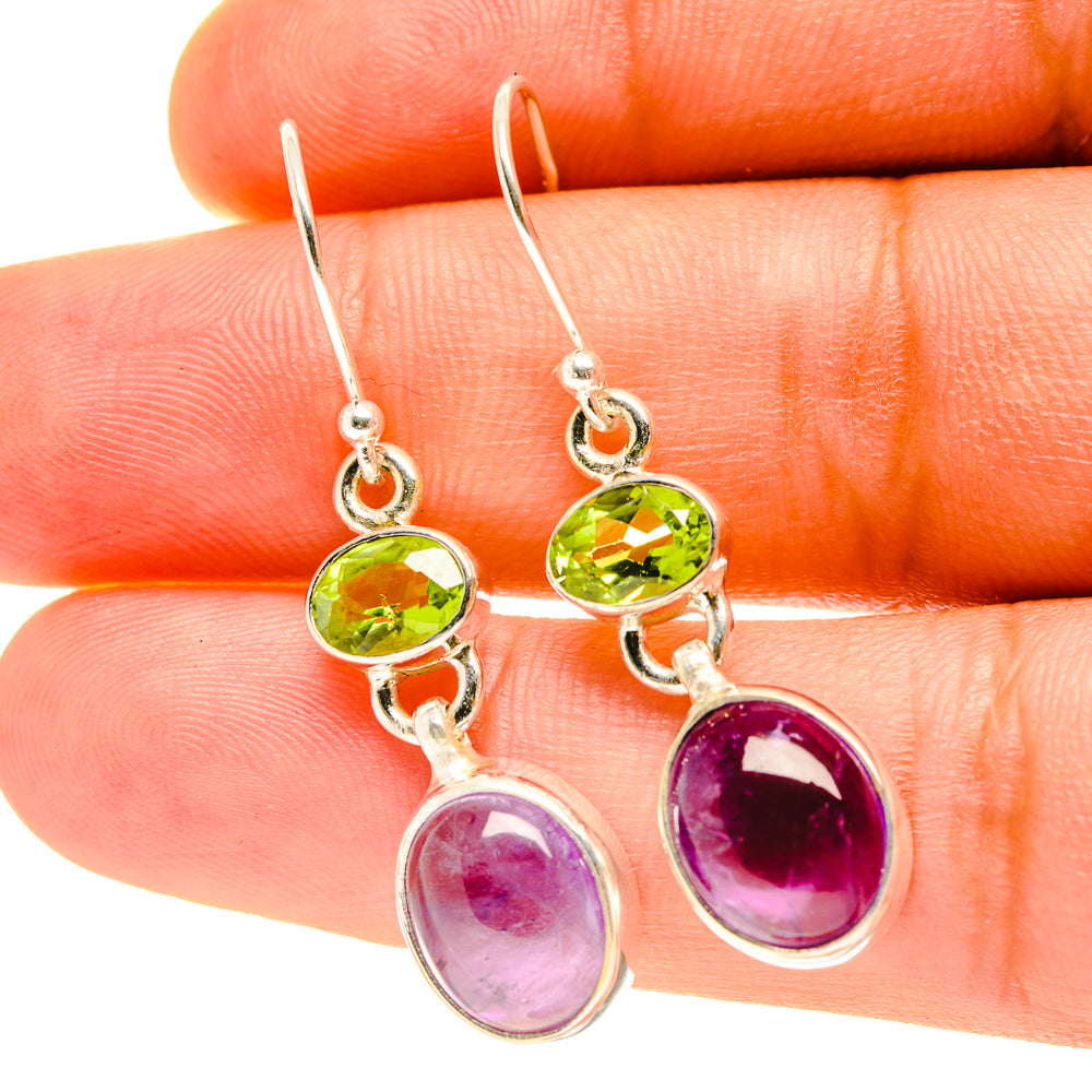 Amethyst Earrings handcrafted by Ana Silver Co - EARR417487