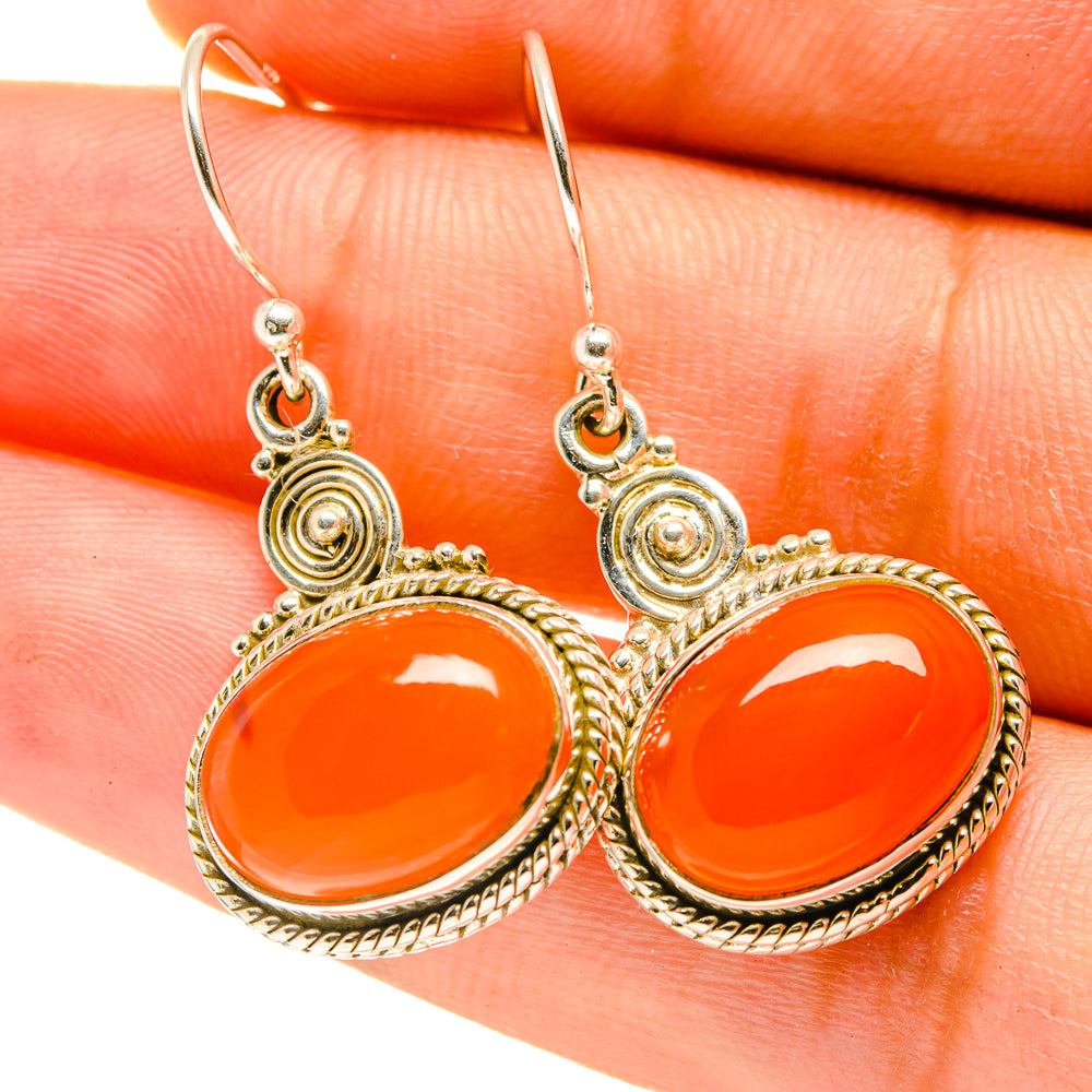 Carnelian Earrings handcrafted by Ana Silver Co - EARR417493