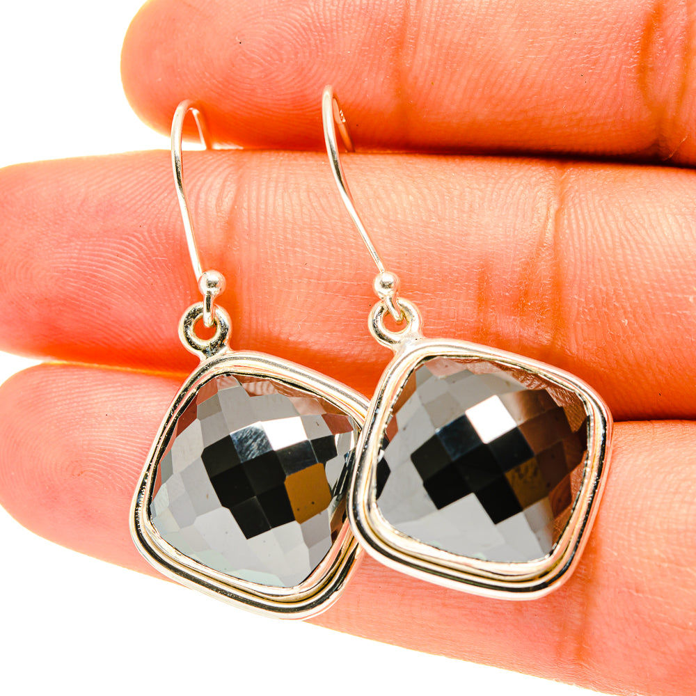Hematite Earrings handcrafted by Ana Silver Co - EARR417494