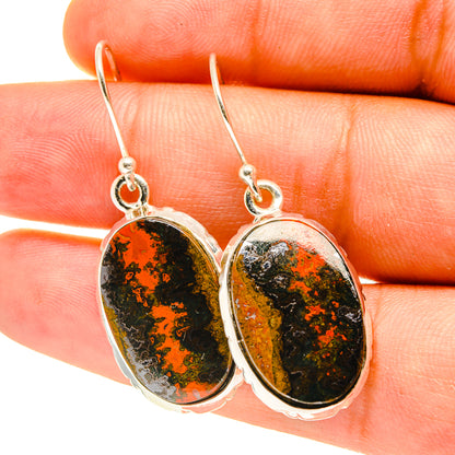 Red Jasper Earrings handcrafted by Ana Silver Co - EARR417496